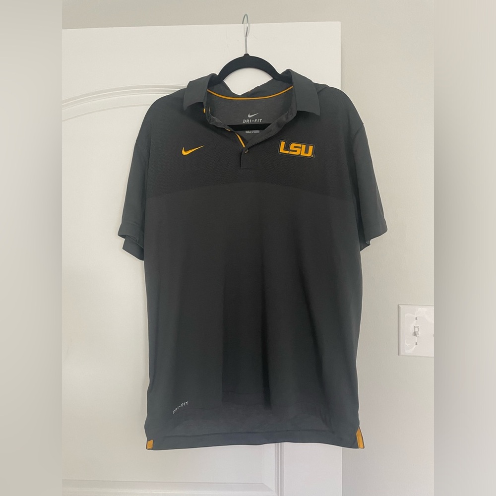 Men’s LSU Nike dry fit polo